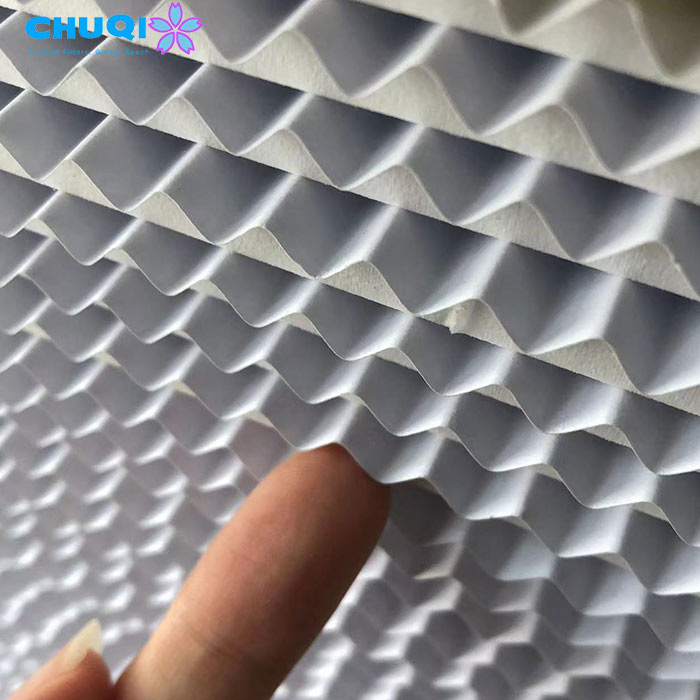 corrugated hepa filter paper pleats detail